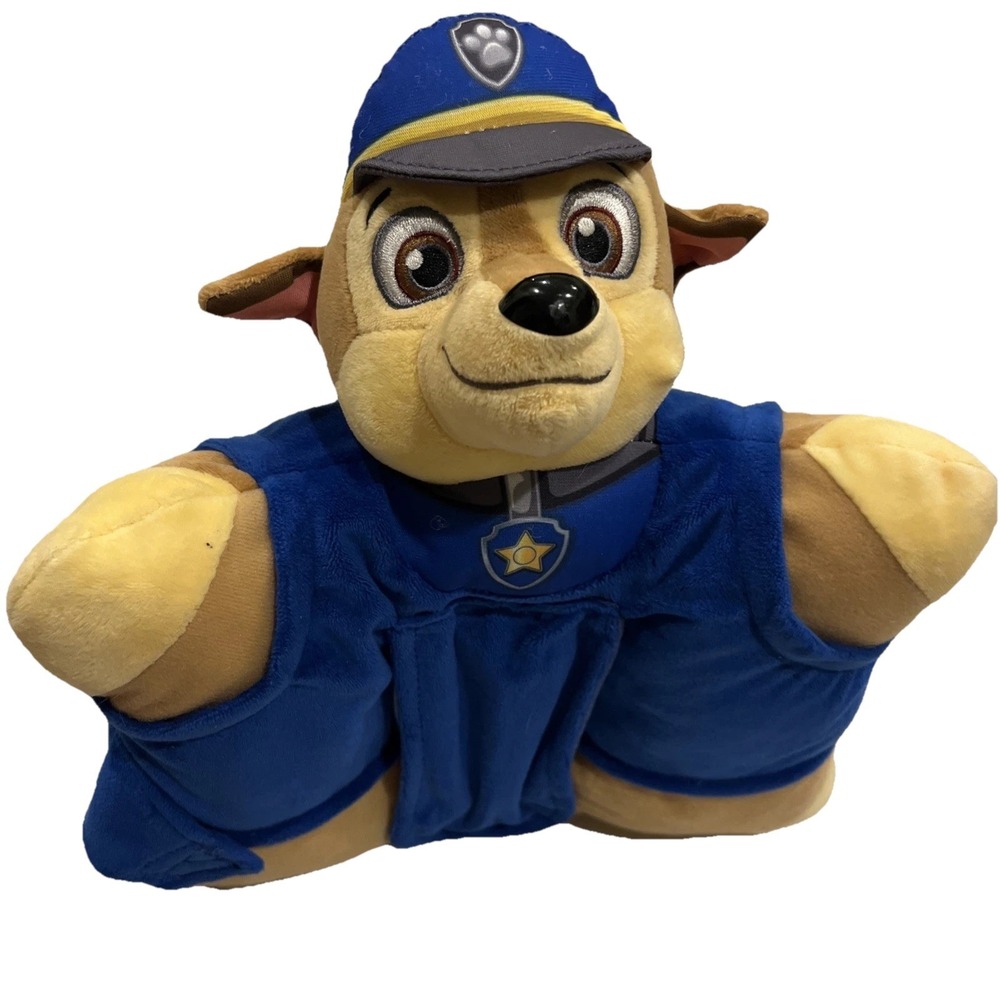 Paw Patrol Chase Pillow Pet Toy Sleeptime Lites *Tested* Night Light Working EUC
